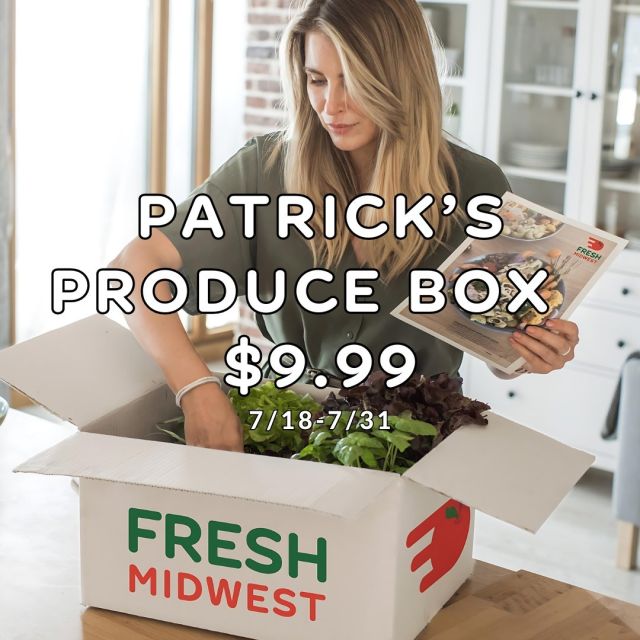 Indulge in Patrick’s Everyday Produce Box, now available for just $9.99 during our Customer Appreciation Days.🥦🍌🍅🍊

Patrick has carefully curated this box to provide you with the freshest seasonal produce. Dive into a world of vibrant flavors! Inside, you will discover the finest produce of the week, with the contents changing weekly. 

This assortment is carefully put together to showcase the best of the season, making each box a delightful treat. Anticipate a mix of your usual produce and some unique items you may have never encountered before! We hope you relish this experience!💚

✨Enjoy Free Delivery on orders over $30! ✨

Link in bio.
.
.
.
.
#SupportLocal#ShopSmallBusiness#FreshMidwest#GroceryDelivery#OnlineGrocery#DeliveryService#FoodDelivery#DoorStepDelivery#OnlineGroceryShopping#NoContactDelivery#ShopSmall#SmallBusiness#ShopLocal#LocalDelivery#InstaFood#DinnerIdeas#FoodGram#HomeCooking#midwest#chicago#wisconsin#picoftheday#mealkit#dinner#healthydinner